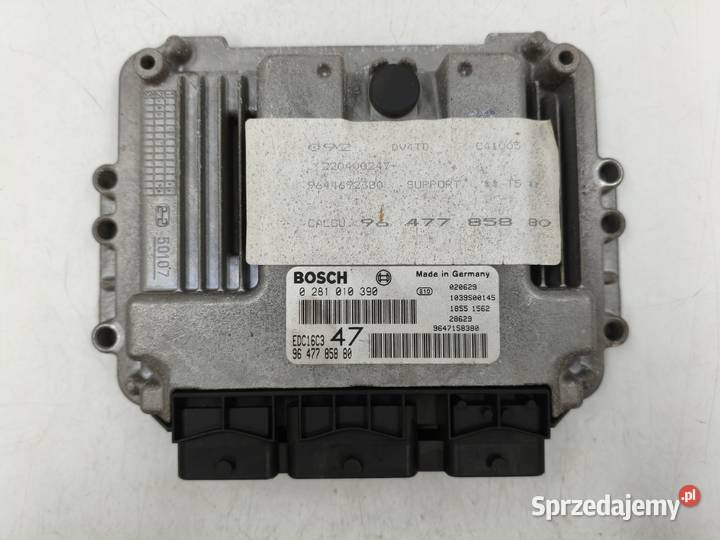 Sterownik Silnika Peugeot 307 14 HDI 9647785880 sprzedam