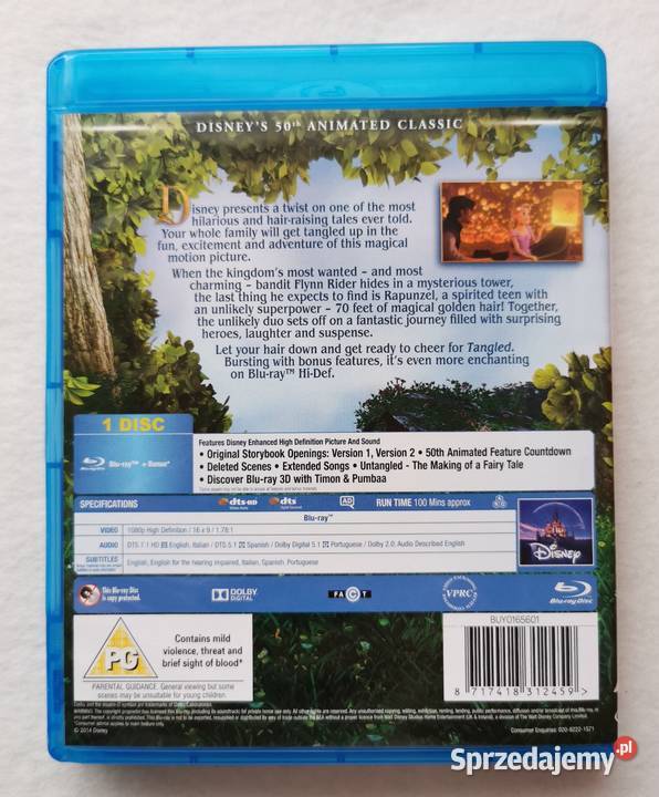 Tangled Zaplątani Bluray En 2010 Disney Wytrzyszczki