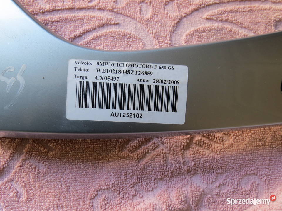 BMW GS650 GS 650 800 0812 ZADUPEK OWIEWKA osłona mazowieckie Warszawa