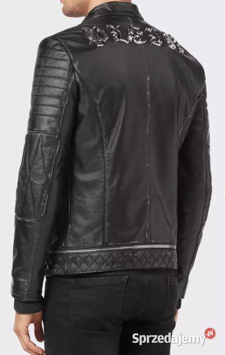 Kurtka skórzana Philipp Plein XXL nowa Skóra naturalna  Lublin