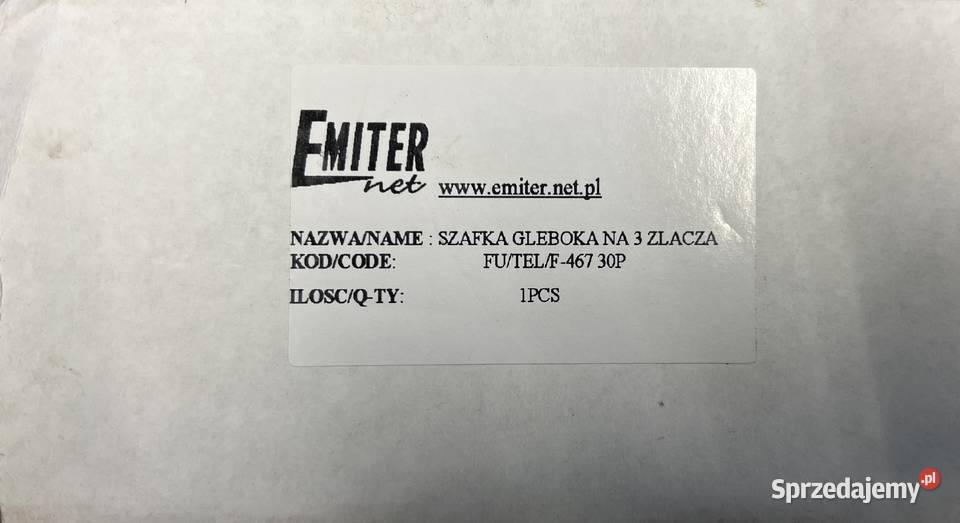 EMITER OBUDOWA SZAFKA FUF46730P Gdańsk