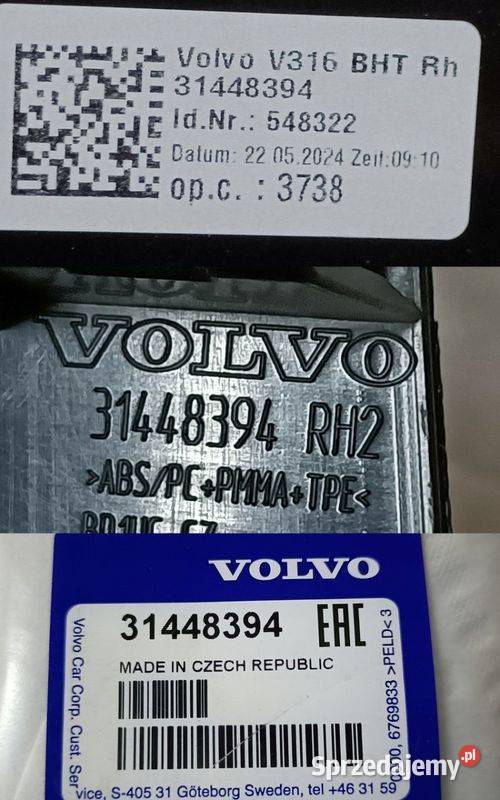 VOLVO XC40 19 OSŁONA LISTWA SŁUPKA DRZWI PRAWY Pleszew sprzedam