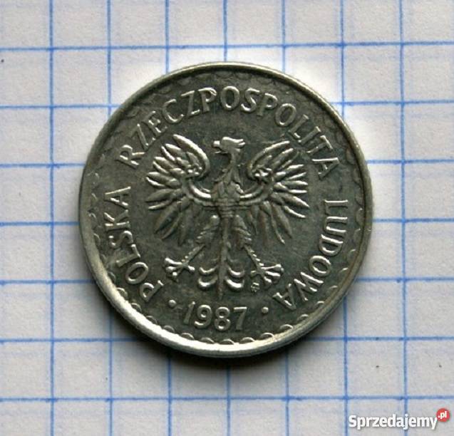 1 ZŁOTY 1987 POLSKA Piszczac