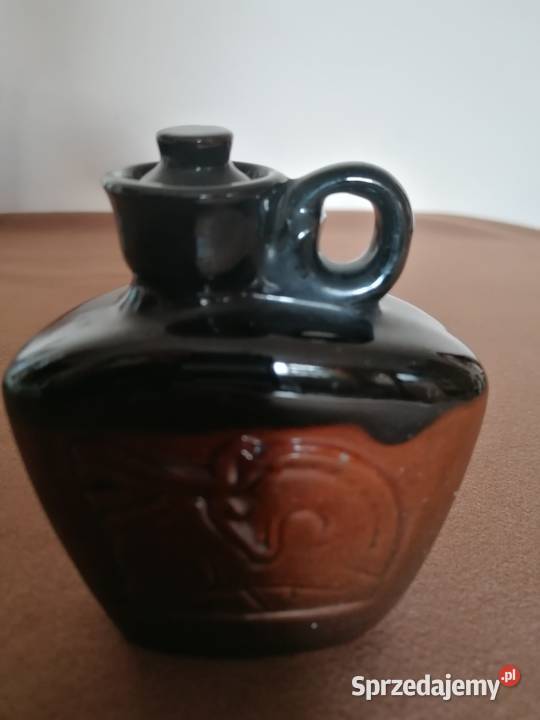 Karafka ceramiczna glazurowanapiersiówka vintage Porcelana i szkło łódzkie Łódź