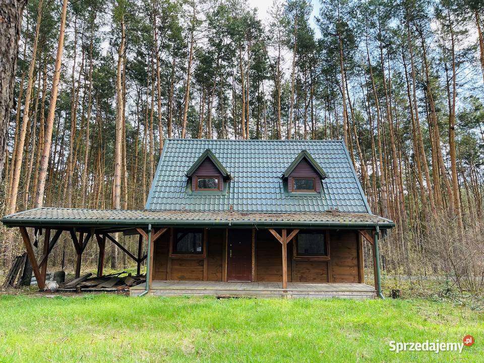 Działka z domkiem z drewna 2390m2 Kłoda