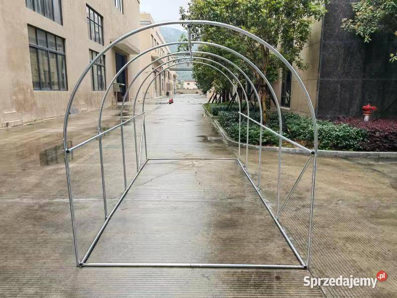 Tunel ogrodowy foliowy biały szklarnia folia Tunele i szklarnie Poznań