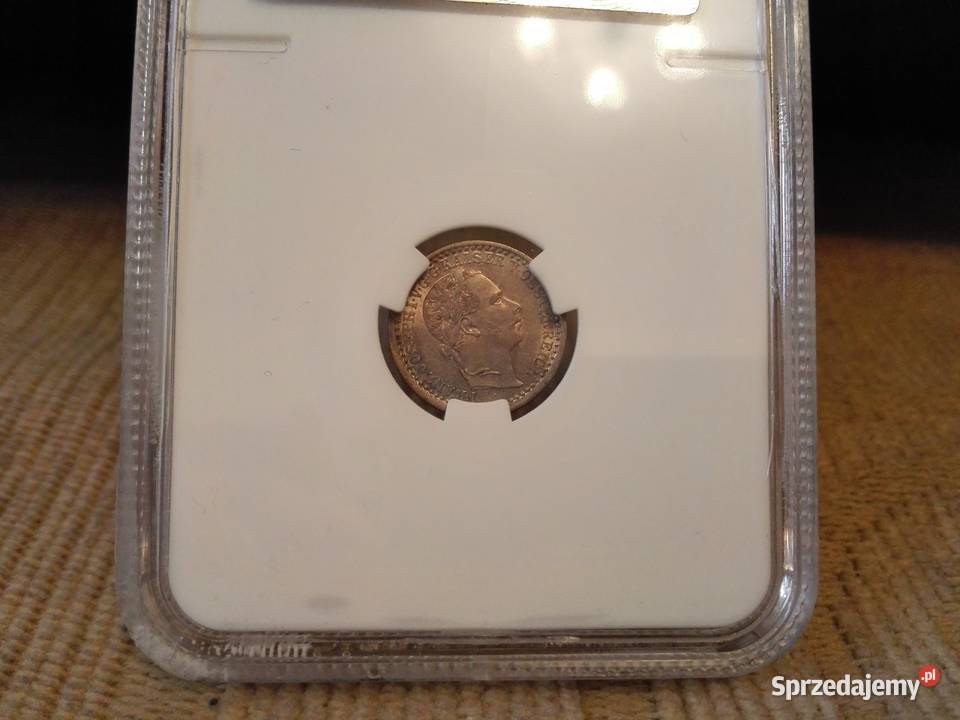 5 KRAJCARÓW 1858 AUSTRIA moneta srebrna Czersk