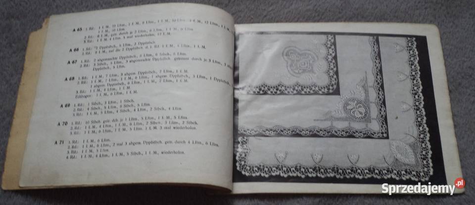 Nowoczesne szydełkowane chusteczki do nosa Antykwariat Piekary Śląskie