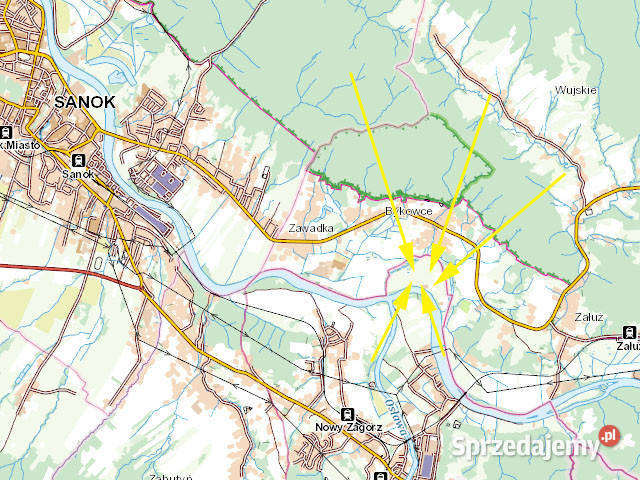 Działka 1784m2 Zagórz 1784m2 Sprzedaż sprzedam