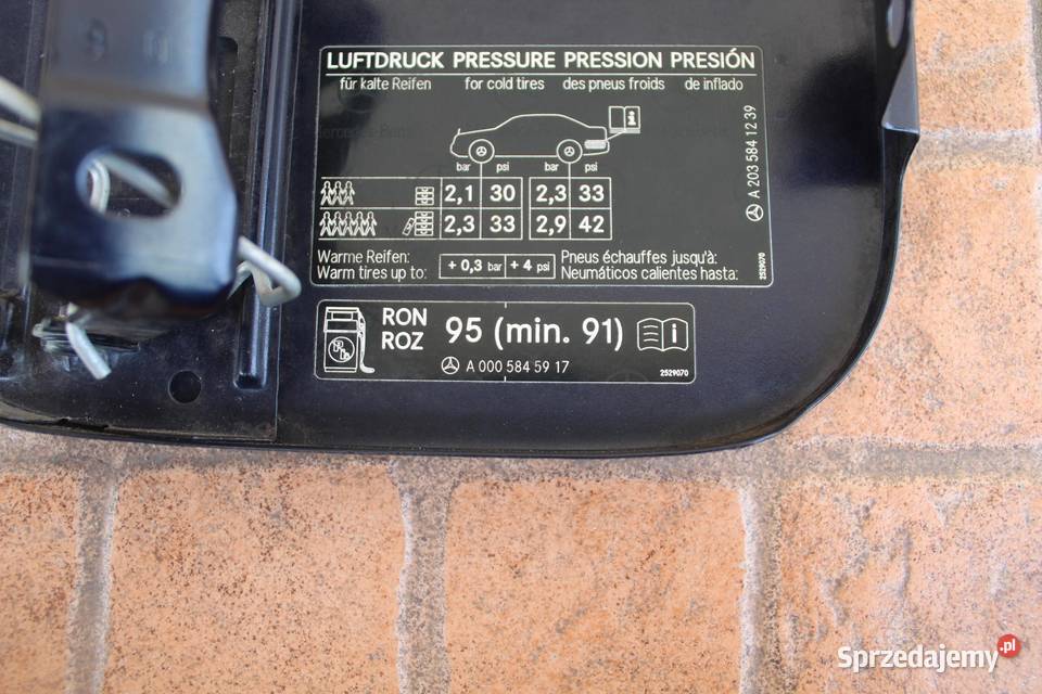 KLAPKA WLEWU PALIWA C359 MERCEDES W203 wielkopolskie sprzedam