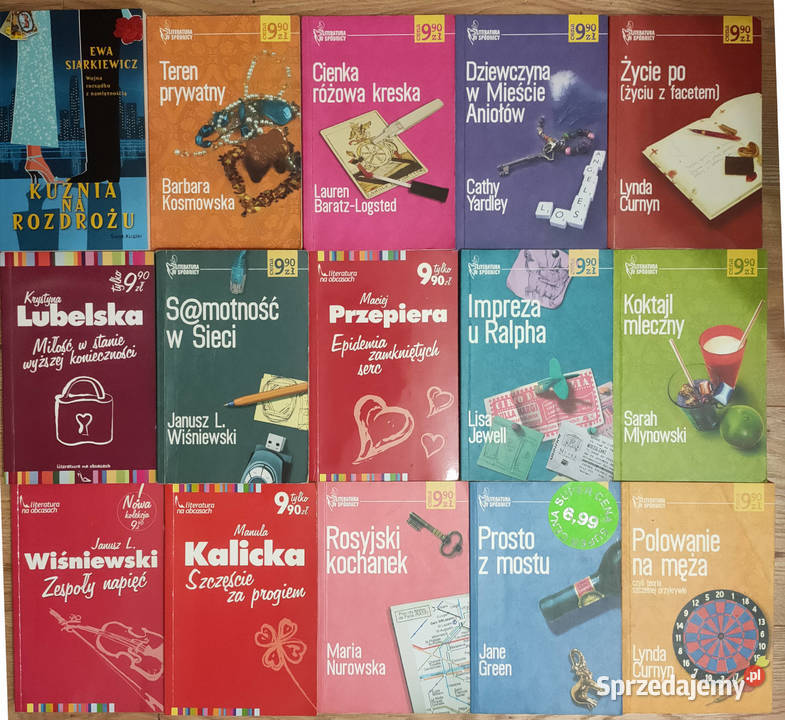 Literatura w spódnicy 15 książek zestaw Proza i poezja