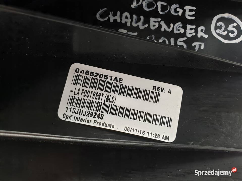 Dodge Challenger 15 OSŁONA obudowa POKRYWA