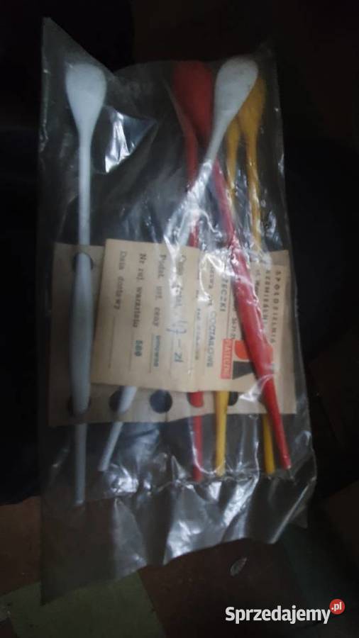 Łyżeczki coctailowe PRL 6 plastikowe mazowieckie Warszawa