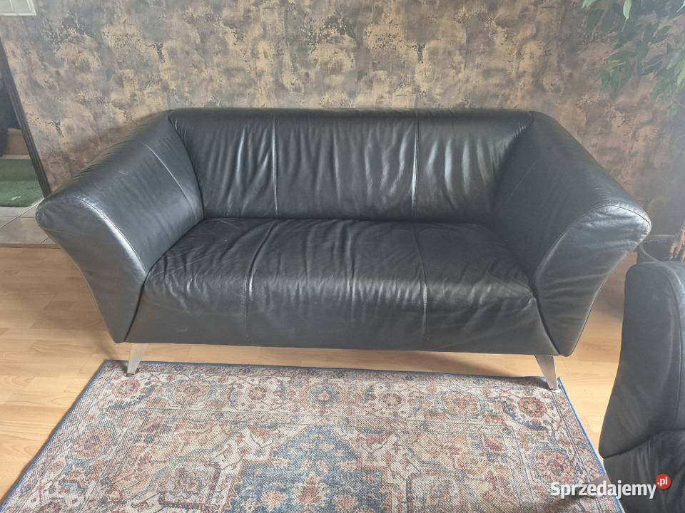 Kanapy Sofa Skóra Naturalna 2 SZTUKI możliwość