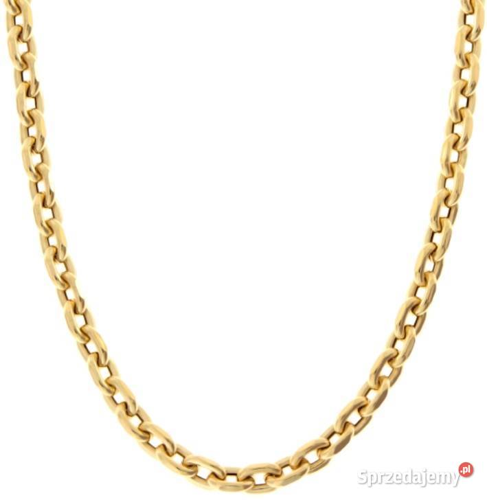 Złoty ŁAŃCUSZEK męski 14K KUTY ANKIER 62 105g Biżuteria dla Panów Warszawa