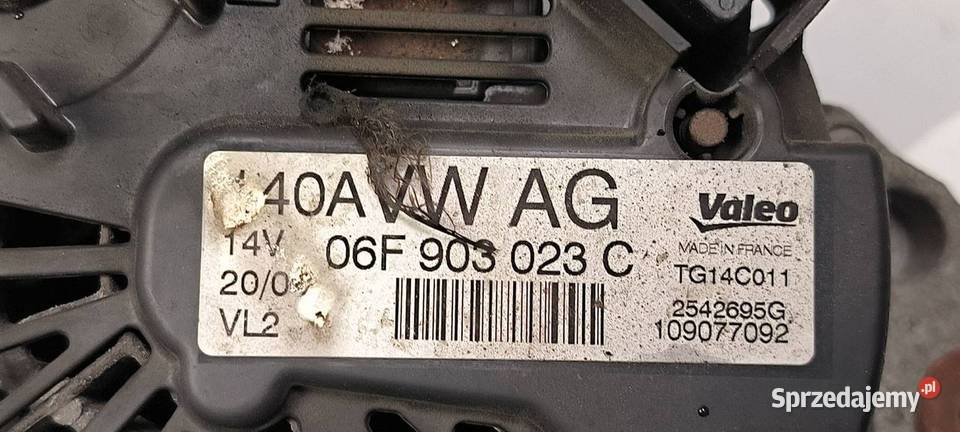 ALTERNATOR SKODA OCTAVIA II 06F903023C Lipno