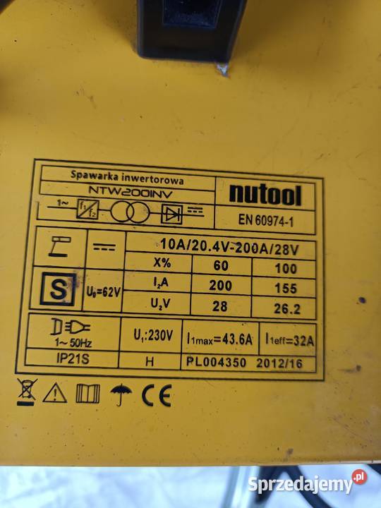 Spawarka inwertorowa Nutool 200 a Stara Kornica sprzedam