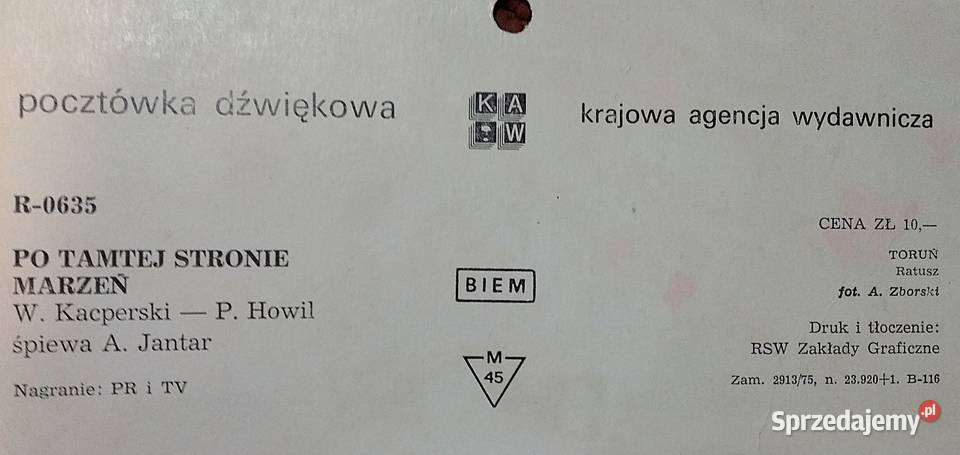 pocztówki dźwiękowe PRL