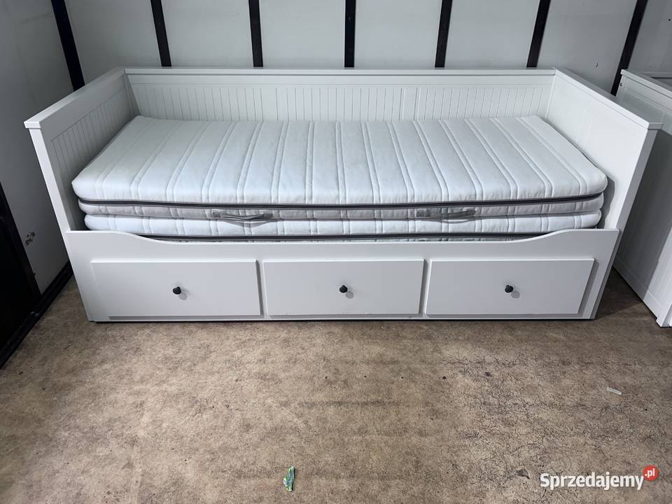IKEA HEMNES Łóżko Leżanka z 3 szufladami 2 śląskie