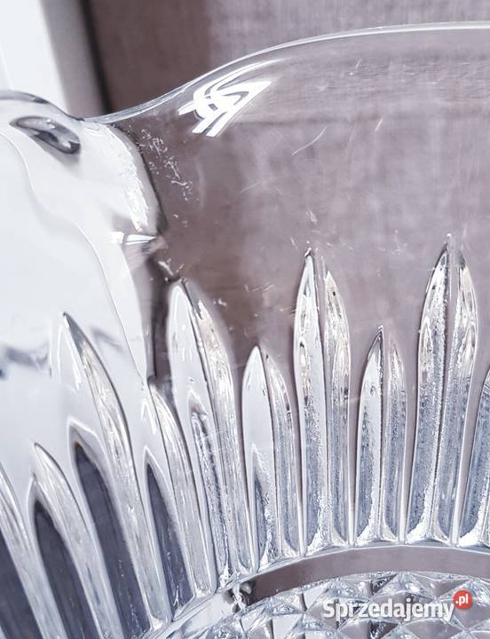 Duży ciężki szklany dzbanek na wodę wazon Ruda Śląska