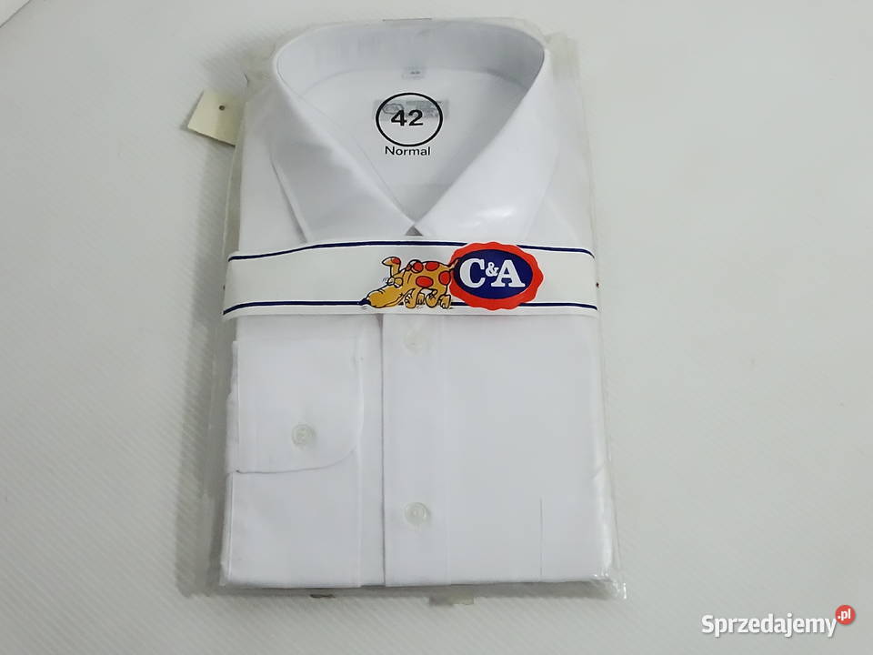 Nowa męska biała koszula klasyczna CA 42 XL