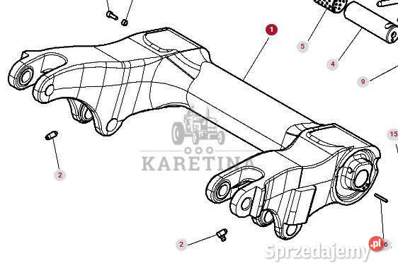 Massey Ferguson 5410 Ramię Podnośnika 4308906M3 wielkopolskie Jastrzębniki
