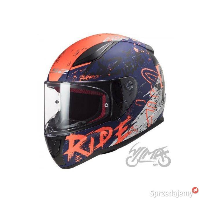 NOWY Kask motocyklowy LS2 orangeblue Kawasaki