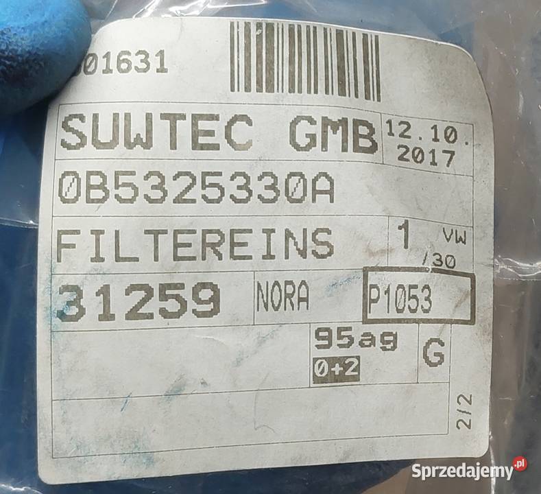 FILTR HYDRAULICZNY SKRZYNI AUDI 0B5325330A dolnośląskie Mielęcin