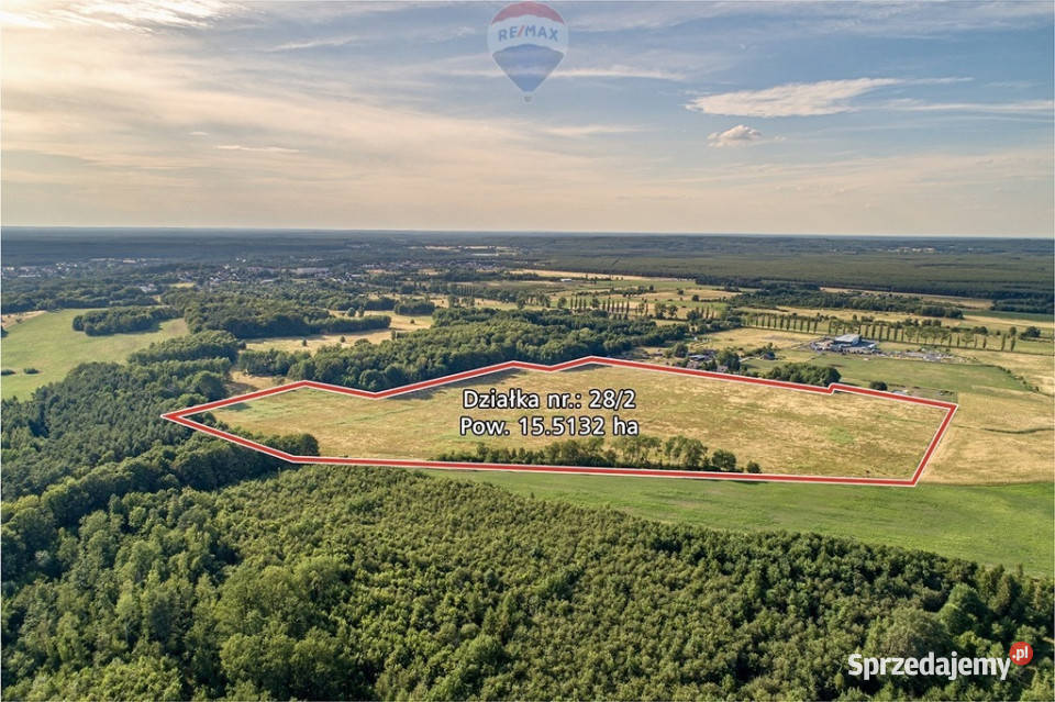 Duża działka rolna 155132 ha dopłaty 0m lubuskie Klępina