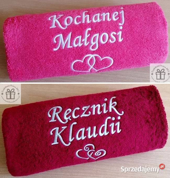 Prezent Ukrainki Ukraińca RĘCZNIK z imię serce Toruń sprzedam