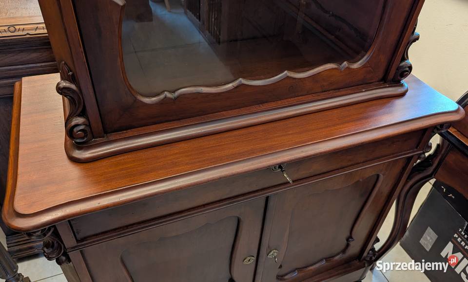Piękny zabytkowy kredens mahoniowysklep Dąbrowa Dąbrowa Górnicza