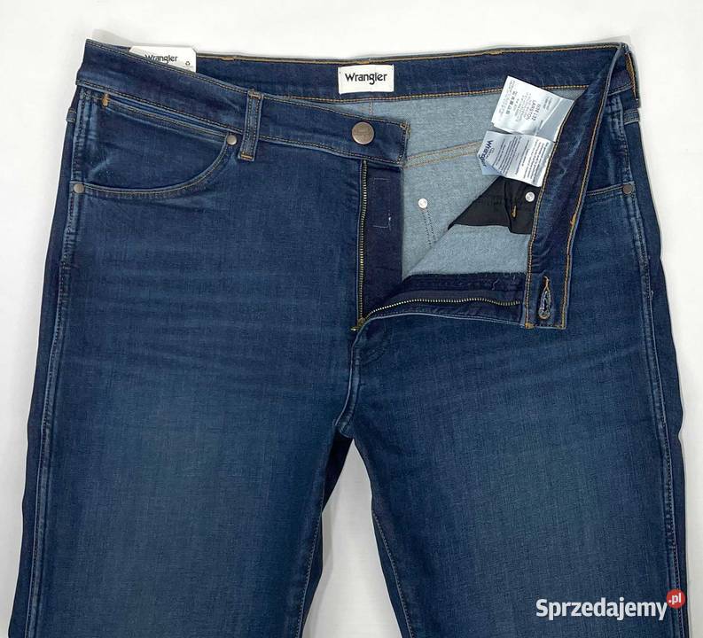 Spodnie męskie jeansy Wrangler Larston 812 Green Warszawa