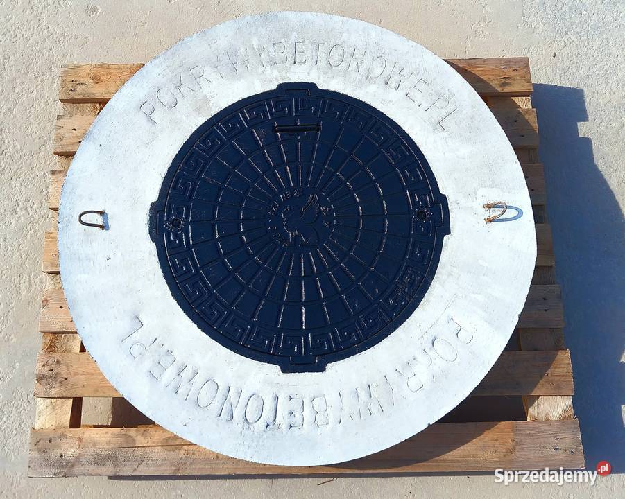 Pokrywa betonowa ogrodowa właz 105 NA ZAMEK świętokrzyskie Parszów sprzedam