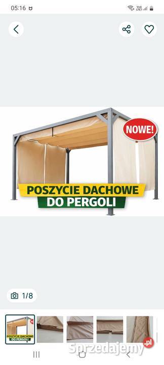 Zadaszenie materiałowe poszycie do pawilonu Skawina