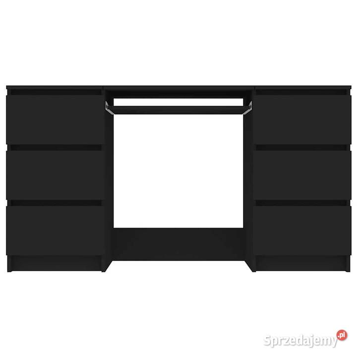 vidaXL Biurko czarne 140x50x77 SKU800811