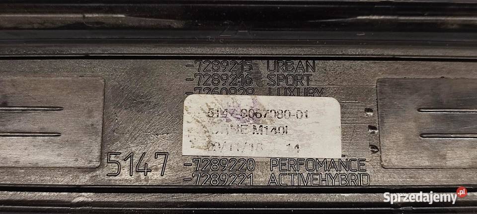 BMW F20 LISTWY PROGOWE KOMPLET 8067080 Motoryzacja dolnośląskie