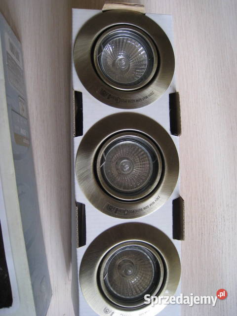 Lampy halogenowe sufitowe 230V 3x50W Philips