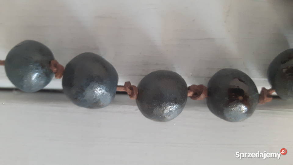 Naszyjnik ceramiczny ręcznie wykonany Otwock