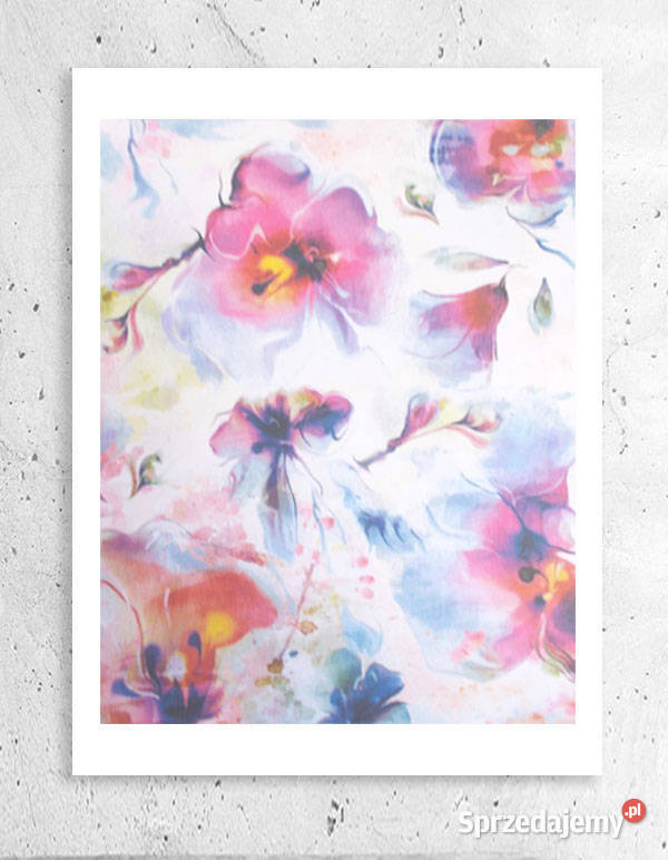 pastelowy plakat A4 kwiaty plakat na ścianęboho Olsztyn sprzedam