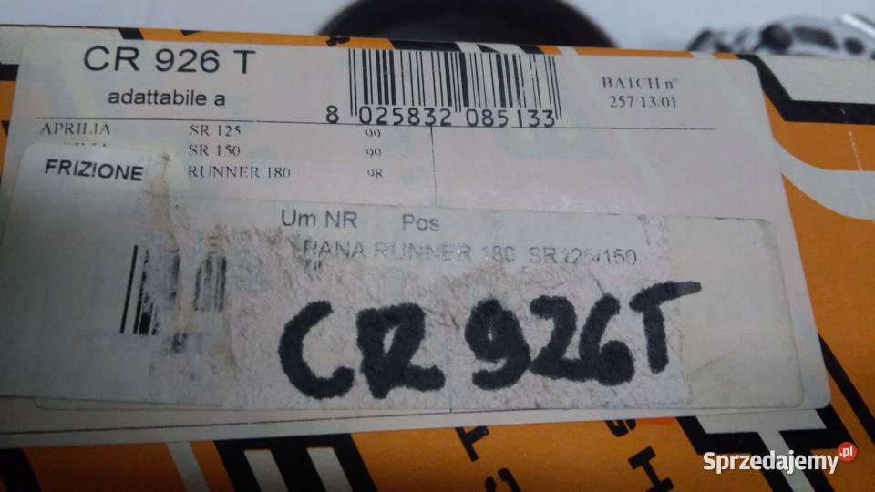 SPRZĘGŁO DZWON SZCZĘKI HTF Aprilia SR 125150 Bielsk Podlaski