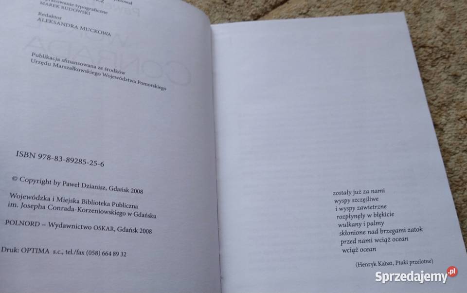 Wokół Conrada Paweł Dzianisz Rok wydania 2008 Gdańsk