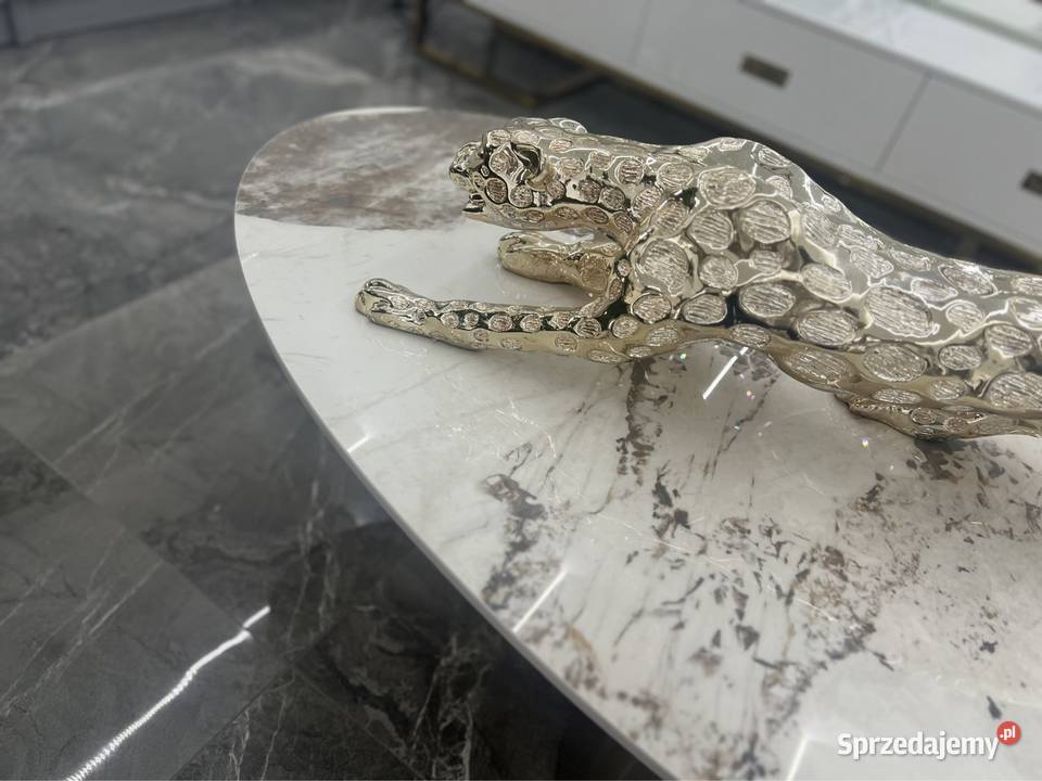 Złoty stolik kawowy Premium z kamiennym blatem małopolskie