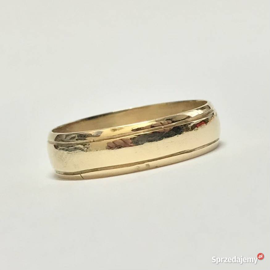 Złota OBRĄCZKA damska ŚLUBNA 585 14K ORYGINALNA Warszawa