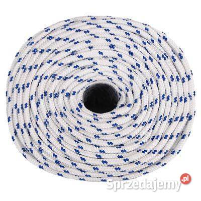 vidaXL Linka żeglarska biała 6 mm 50 m mazowieckie sprzedam