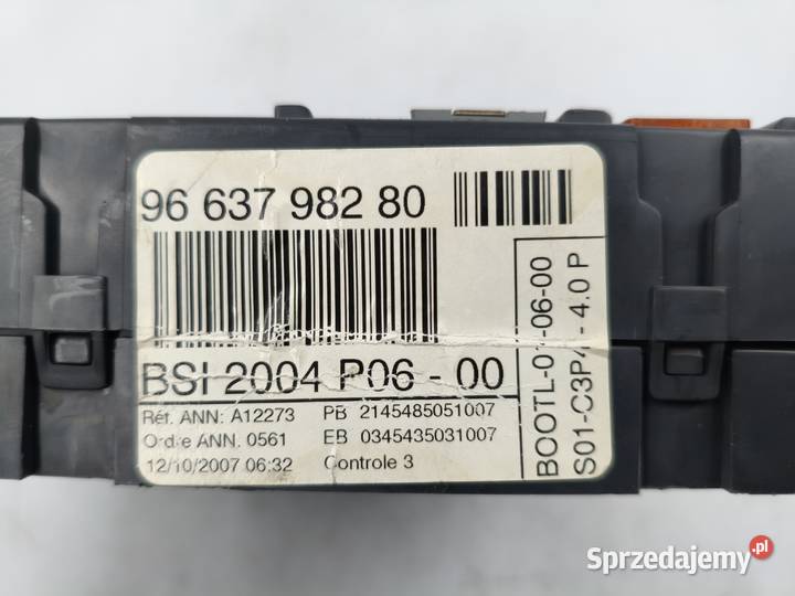 Sterownik Silnika Peugeot 207 16 HDI 9HX osobowe Części samochodowe Wyszków