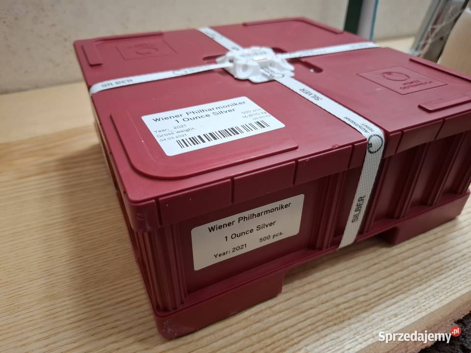 Monety srebrne Wiedeński Filharmonik Masterbox śląskie Gliwice