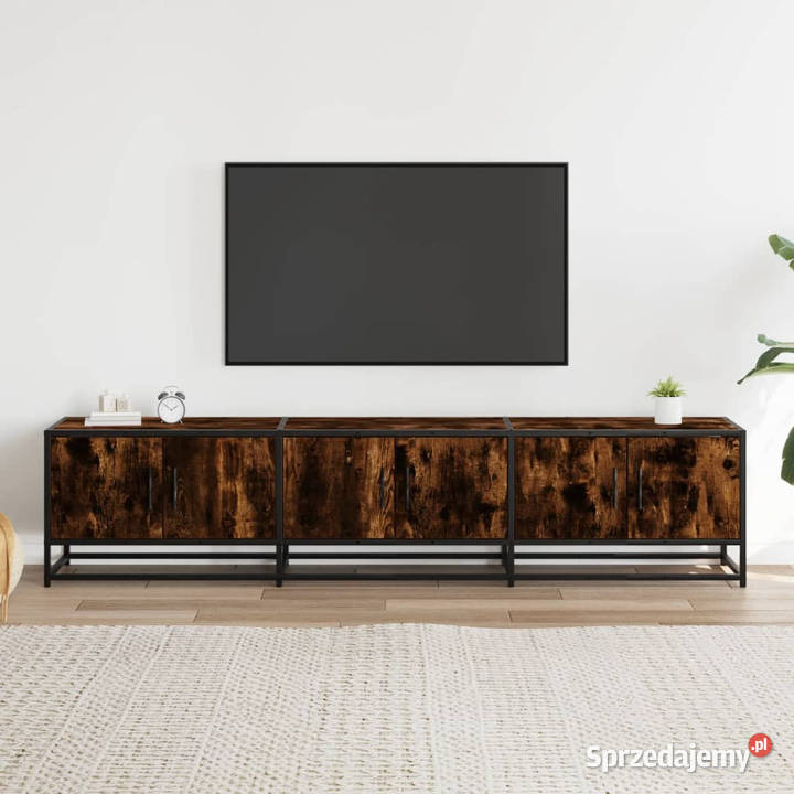 Szafka pod telewizor przydymiony dąb 180x35x41