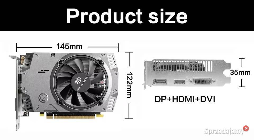 Karta graficzna MILLSE AMD Radeon RX 550 4GB Myślenice