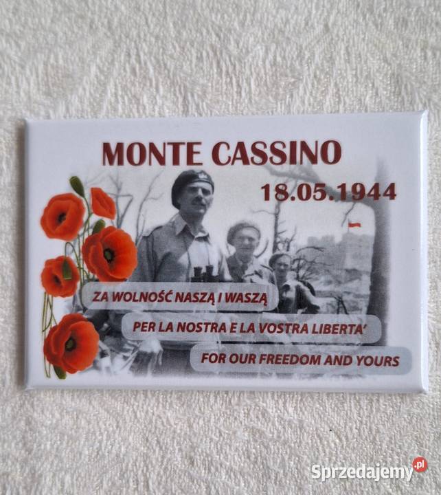 magnes na lodówkę Monte Cassino Włochy dolnośląskie Wrocław