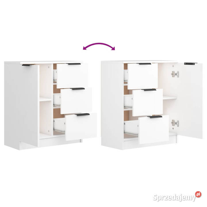 Komody 2 białe 60x30x70 materiał drewnopochodny Warszawa